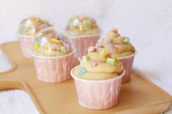 Organic Cotton Candy Cupcake Soap (Cotton Candy) - Prim Aesthetics