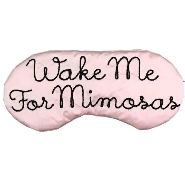 Satin "Wake me for Mimosas" Sleep Mask - Prim Aesthetics